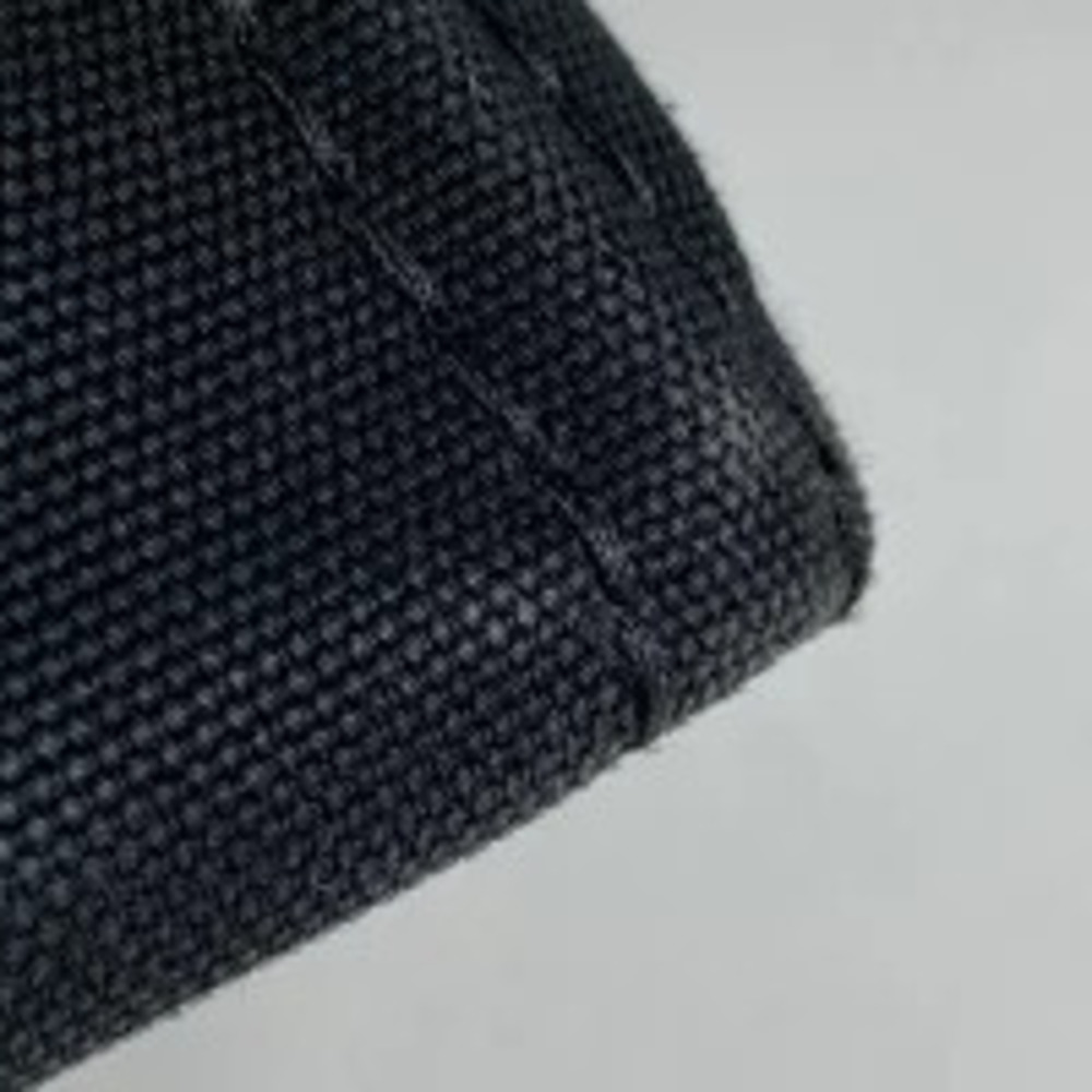 Prada Tote Handbag Black 2way Nero Canvas Canapa Bag Shoulder Black